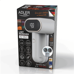 Adler | Lint remover | AD 9622 | White | Rechargeable battery | 10 W - Image 3