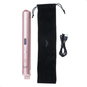 Adler Cordless Hair Straightener | AD 2327 | Ceramic heating system | Display LED | Temperature (min) 160 °C | Temperature (max) 220 °C | Pink - Image 10
