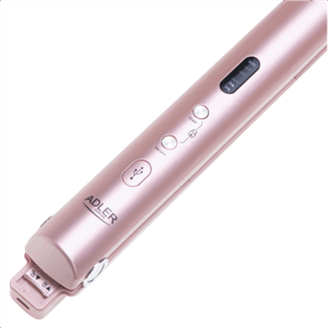 Adler Cordless Hair Straightener | AD 2327 | Ceramic heating system | Display LED | Temperature (min) 160 °C | Temperature (max) 220 °C | Pink - Image 6