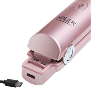 Adler Cordless Hair Straightener | AD 2327 | Ceramic heating system | Display LED | Temperature (min) 160 °C | Temperature (max) 220 °C | Pink - Image 8