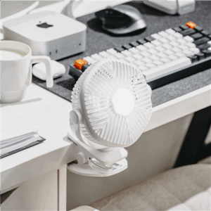 Adler Rechargeable fan with clip | AD 7335 | Table Fan | 6 W | Diameter 12.7 cm | Number of speeds 3 | Oscillation | White - Image 11
