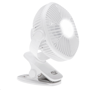 Adler Rechargeable fan with clip | AD 7335 | Table Fan | 6 W | Diameter 12.7 cm | Number of speeds 3 | Oscillation | White - Image 2