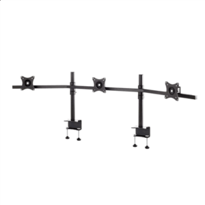 EDBAK SV11 desk mount for three 19 “-27” monitors, curved | EDBAK