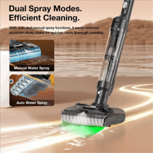 Jimmy Vacuum Cleaner and Washer | PW11 Plus | Cordless operating | Washing function | 400 W | 21.6 V | Operating time (max) 40-75 min | Black/Silver - Image 6