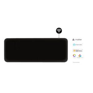 Mill Invisible Smart WiFi Heater | PA1300WIFI4B | Panel Heater | 1300 W | Suitable for rooms up to 15-19 m² | Black | IPX4 - Image 1