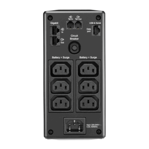 Schneider Electric APC Back-UPS Pro, Tower, 6x IEC C13 outlets, AVR, LCD, user-replaceable battery | BR900MI | 900 VA | 540 W | 230 V - Image 3