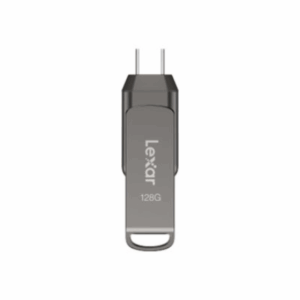Lexar USB Flash Drive | JumpDrive Dual Drive D400 | 128 GB | USB 3.2 | Gray - Image 3