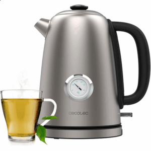 Cecotec Kettle | Thermosense 620 Vintage | Electric | 2200 W | 1.7 L | Stainless steel | 360° rotational base | Stainless steel - Image 2