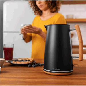 Cecotec Kettle | ThermoSense 400 | Electric | 3000 W | 1.7 L | Stainless steel | 360° rotational base | Black - Image 2