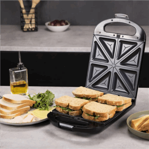 Cecotec Sandwich Maker | Rock'nToast Family 3in1 | 1500 W | Number of plates 3 | Black - Image 4