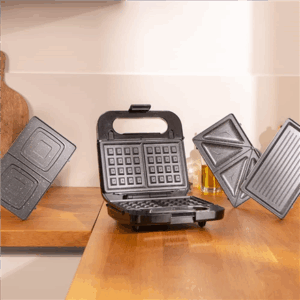 Cecotec Sandwich Maker | Rock’nToast 4in1 | 1000 W | Number of plates 4 | Black - Image 6