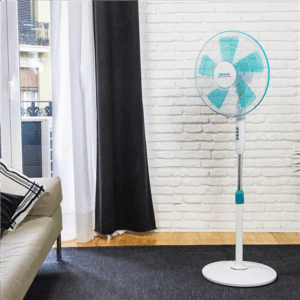 Cecotec EnergySilence 500 | Pedestal Fan | Stand Fan | 40 W | Diameter 40 cm | Number of speeds 3 | Oscillation | White/Blue - Image 3