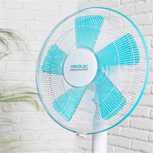 Cecotec EnergySilence 500 | Pedestal Fan | Stand Fan | 40 W | Diameter 40 cm | Number of speeds 3 | Oscillation | White/Blue - Image 5