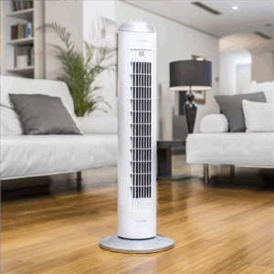 Cecotec EnergySilence 8090 Skyline | Tower Fan | Stand Fan | 60 W | Diameter 29 cm | Number of speeds 3 | Oscillation | White - Image 2