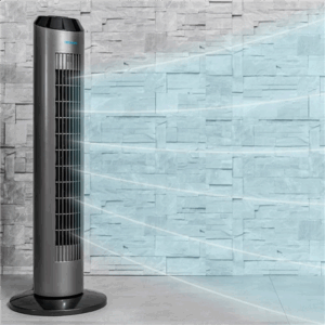 Cecotec EnergySilence 8190 Skyline Ionic | Tower Fan | Stand Fan | 60 W | Diameter 29 cm | Number of speeds 3 | Oscillation | Timer | Remote control | Grey - Image 3