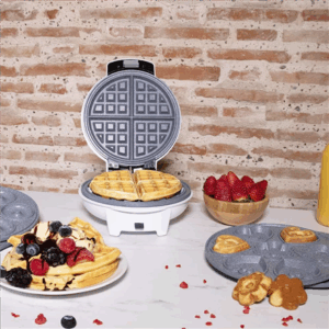 Cecotec Waffle Maker | Fun Gofrestone 3in1 | 700 W | Number of pastry 3 | Waffle/Muffin/Donut | White - Image 4