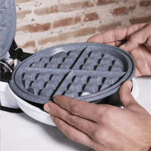 Cecotec Waffle Maker | Fun Gofrestone 3in1 | 700 W | Number of pastry 3 | Waffle/Muffin/Donut | White - Image 6