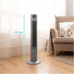 Cecotec EnergySilence 800 Skyline Smart | Tower Fan | Stand Fan | 60 W | Diameter 27 cm | Number of speeds 3 | Oscillation | Remote control | Black/Grey - Image 4
