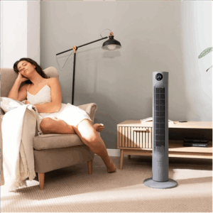 Cecotec EnergySilence 800 Skyline Smart | Tower Fan | Stand Fan | 60 W | Diameter 27 cm | Number of speeds 3 | Oscillation | Remote control | Black/Grey - Image 6