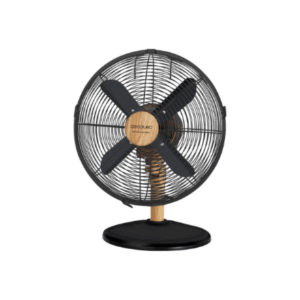 Cecotec EnergySilence 600 WoodDesk | Desktop Fan | Table Fan | 40 W | Diameter 30 cm | Number of speeds 3 | Oscillation | Beige/Black