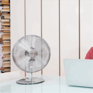 Cecotec EnergySilence 620 RetroDesk | Desktop Fan | Table Fan | 40 W | Diameter 30 cm | Number of speeds 3 | Oscillation | Silver - Image 2