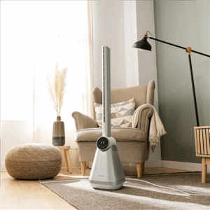Cecotec EnergySilence 9890 Skyline Bladeless | Tower Fan | Stand Fan | 50 W | Diameter 23 cm | Number of speeds 3 | Oscillation | Timer | Remote control | Grey/White - Image 2
