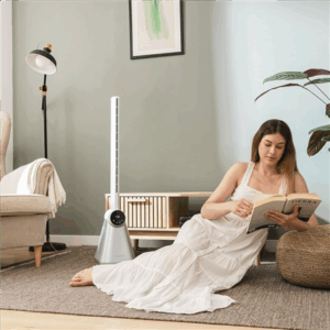 Cecotec EnergySilence 9890 Skyline Bladeless | Tower Fan | Stand Fan | 50 W | Diameter 23 cm | Number of speeds 3 | Oscillation | Timer | Remote control | Grey/White - Image 3