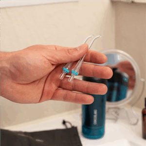 Cecotec Oral Irrigator | ToothCare Jet Splash | 150 ml | Black/Blue | Number of heads 2 - Image 2