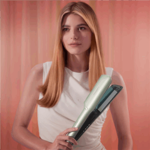 Cecotec Hair Straightener | Air Lisse Champagne | Ceramic heating system | Ionic function | Temperature (max) 230 °C | Temperature (min) 100 °C | Number of heating levels 3 | 1600 W | Champagne - Image 2