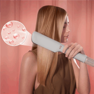 Cecotec Hair Straightener | Air Lisse Champagne | Ceramic heating system | Ionic function | Temperature (max) 230 °C | Temperature (min) 100 °C | Number of heating levels 3 | 1600 W | Champagne - Image 3