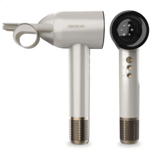 Cecotec Hair dryer | DryGlam Waves Champagne | 1600 W | Number of temperature settings 3 | Ionic function | Champagne | Diffuser nozzle - Image 2