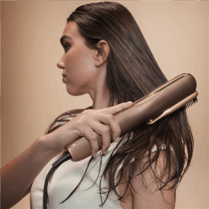 Cecotec Air Straightener | AirLisse 2in1 ForceDry Champagne | Ceramic heating system | Number of heating levels 4 | 1000 W | Beige - Image 3