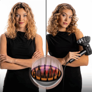 Cecotec Hair Dryer | DryGlam Waves i-Sensor Pro | 1600 W | Number of temperature settings 4 | Ionic function | Black | Diffuser nozzle - Image 4