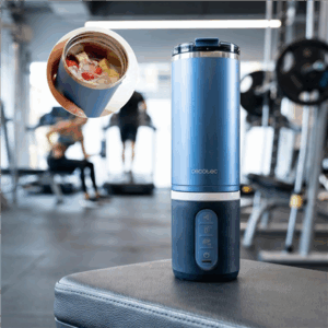 Cecotec Blender | Power Titanium Shake2Go | Portable | 180 W | Jar material BPA-free | Jar capacity 0.6 L | Dark Steel - Image 4