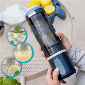 Cecotec Blender | Power Titanium Shake2Go | Portable | 180 W | Jar material BPA-free | Jar capacity 0.6 L | Lagoon - Image 4