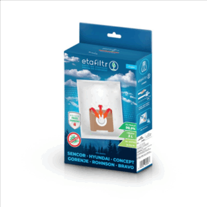 ETA Dust bags for vacuum cleaners Concept, ECG, Gorenje, Hyundai, Rohnson, Samsung, Sencor, Tesla and others | ETASEN1 | 4 pc(s) | White - Image 2