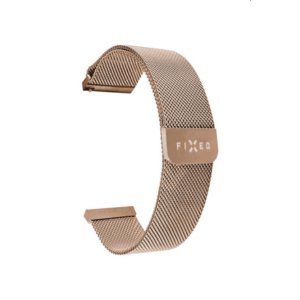 Fixed | Mesh Strap with Quick Release, 18mm, Stainless Steel Mesh Strap for Smartwatch | Gold - Image 3