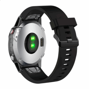 Fixed | Silicone Strap for Garmin QuickFit 20mm | Black - Image 3