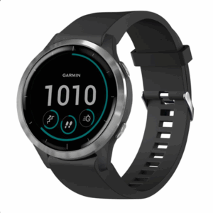 Fixed | Silicone Strap for Garmin QuickFit 20mm | Black - Image 4