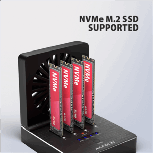 AXAGON ADSA-M2C44 USB4 docking station for 4x M.2 NVMe SSDs with disk cloning function without a PC - Image 6