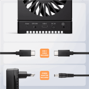 AXAGON ADSA-M2C44 USB4 docking station for 4x M.2 NVMe SSDs with disk cloning function without a PC - Image 7