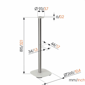 Vogels Floor stand | SFS 4113 Sonos speaker stand for Era 100 | Maximum weight (capacity) 2 kg | White - Image 3
