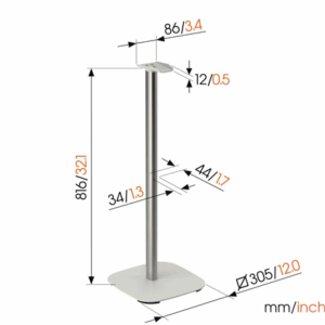 Vogels Floor stand | SFS 4133 Sonos speaker stand for Era 300 | Maximum weight (capacity) 4.5 kg | White - Image 3