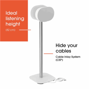 Vogels Floor stand | SFS 4133 Sonos speaker stand for Era 300 | Maximum weight (capacity) 4.5 kg | White - Image 4