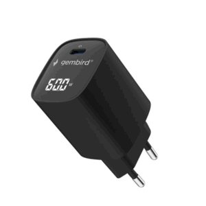 Gembird TA-UC-1C-PD60LCD-01-BK | 60W USB Type-C fast charger, LCD - Image 2