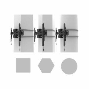 Neomounts Pillar Mount | WL30S-910BL16 | Level adjustment | 40-75 " | Maximum weight (capacity) 50 kg | Black - Image 2
