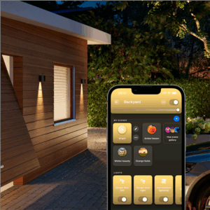 Philips Hue WCA Resonate Outdoor Downward Wall Lantern, Black | 8 W | 2000-6500 Hue White Colour Ambiance - Image 9