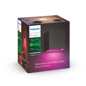 Philips Hue WCA Resonate Outdoor Downward Wall Lantern, Black | 8 W | 2000-6500 Hue White Colour Ambiance - Image 5