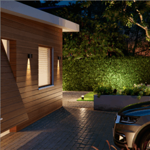 Philips Hue WCA Resonate Outdoor Downward Wall Lantern, Black | 8 W | 2000-6500 Hue White Colour Ambiance - Image 7