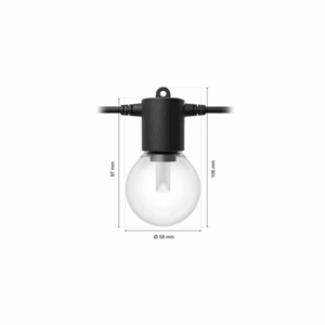 Philips Hue Festavia Globe String Lights for Outdoor Use, 14 m | 30 W | Bluetooth, Zigbee - Image 4